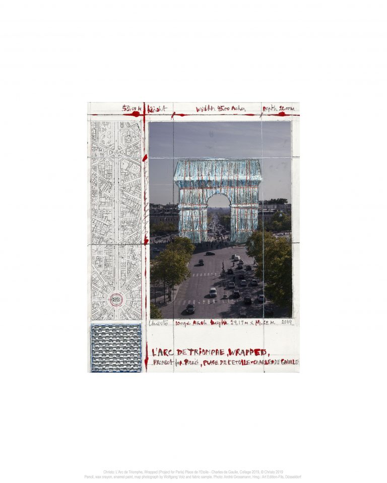 Christo – Arc de Triomphe II, Project for Paris