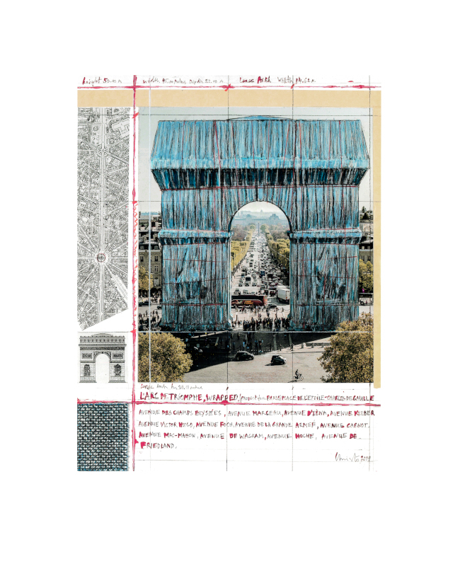 Christo – Arc de Triomphe III, Project for Paris