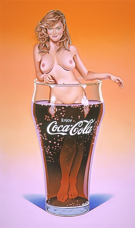Mel Ramos - The pause that refreshes #2 (Lola Cola)
