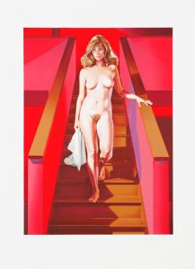 Mel Ramos - Nude Descending Staircase