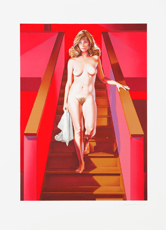 Mel Ramos - Nude Descending Staircase