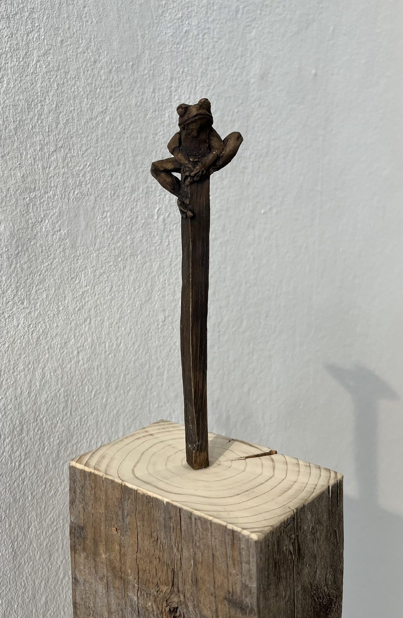 Frosch: Skulptur aus Bronze vom Künstler Christian Rösner