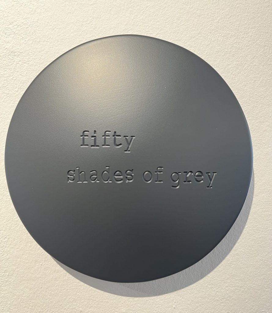 Jan M. Petersen - Aluminiumlinse dunkel grau lackiert : FIFTY SHADES OF GREY