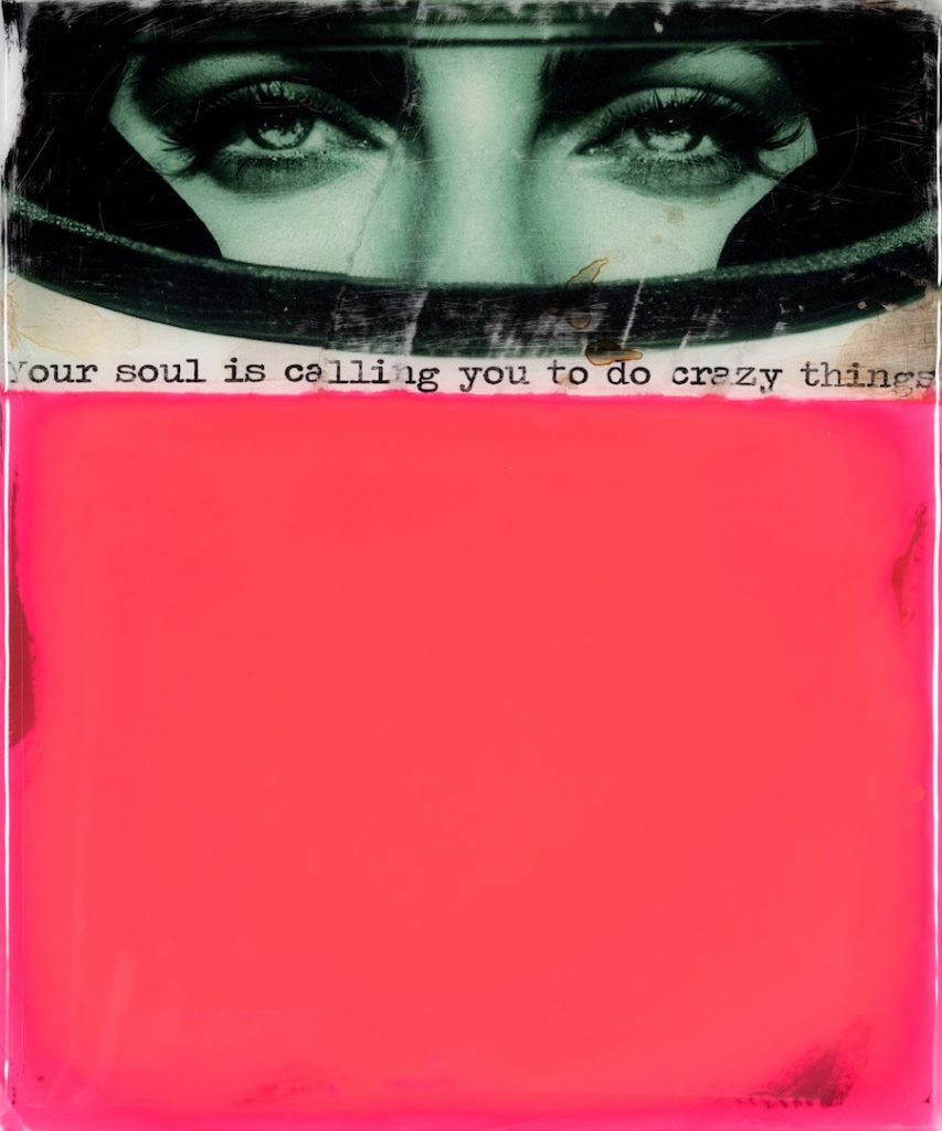 Jörg Döring - Crazy things. Mixtechnik und Epoxidharz auf Leinwand.