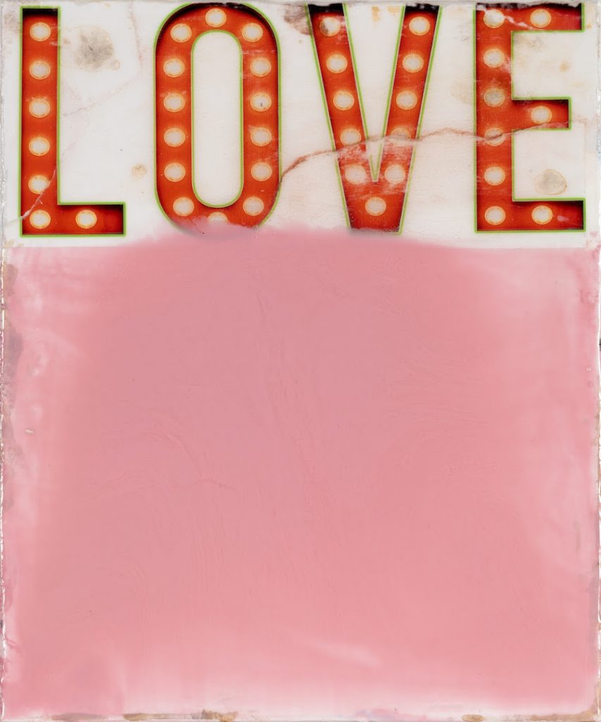 Jörg Döring - Love lights. Mixtechnik und Epoxidharz auf Leinwand.