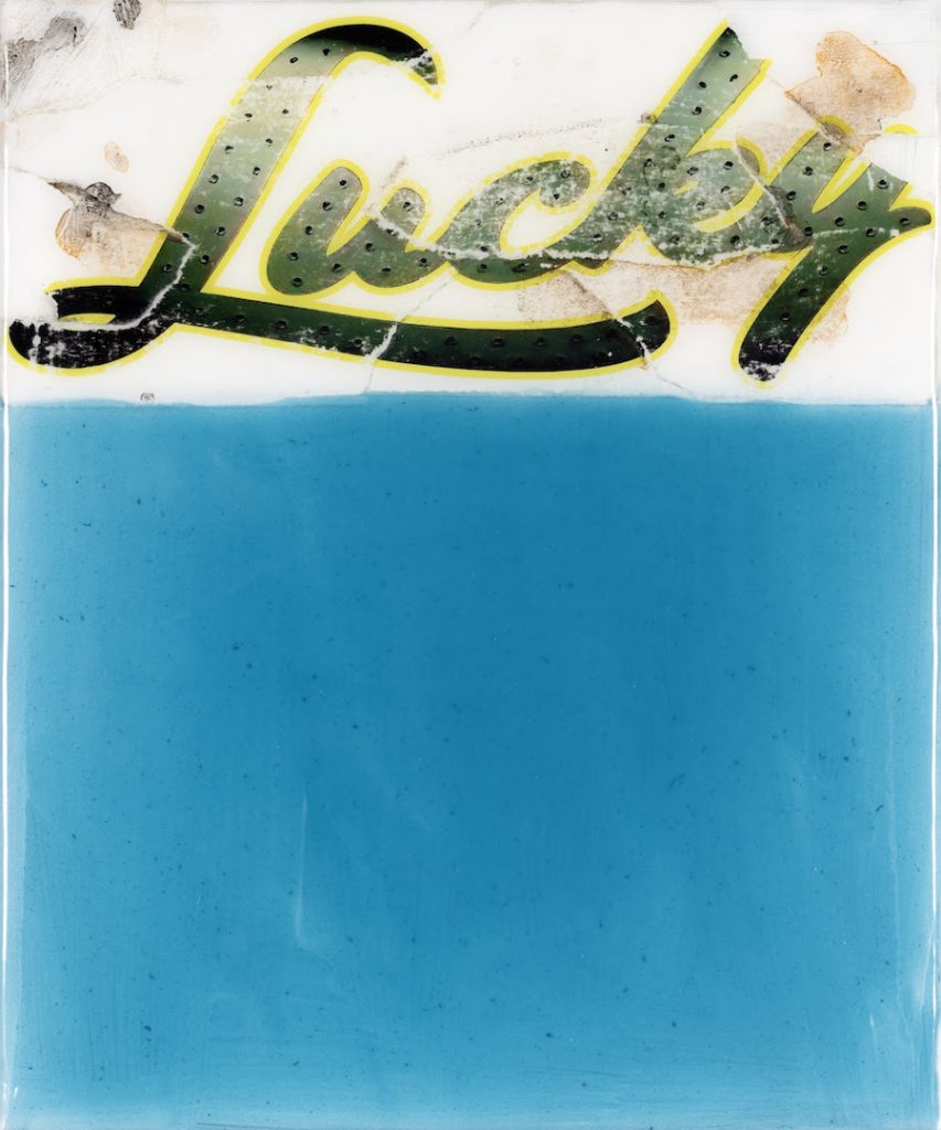 Jörg Döring - Lucky lights. Mixtechnik und Epoxidharz auf Leinwand.