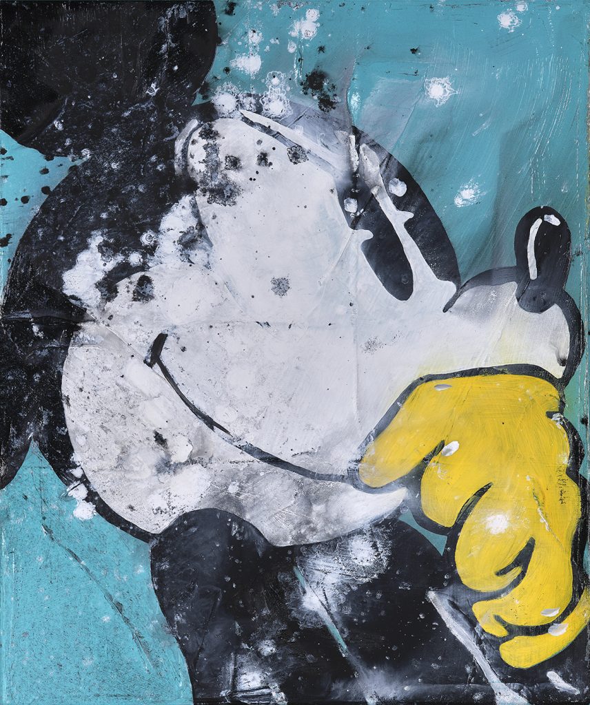 Jörg Döring - Mickey minds 30x25cm - Öl Unikat - Mickey Mouse