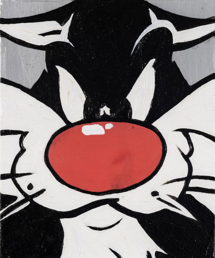 Jörg Döring - The cat 30x25cm - Öl Unikat - Silvester the cat, Looney Tunes