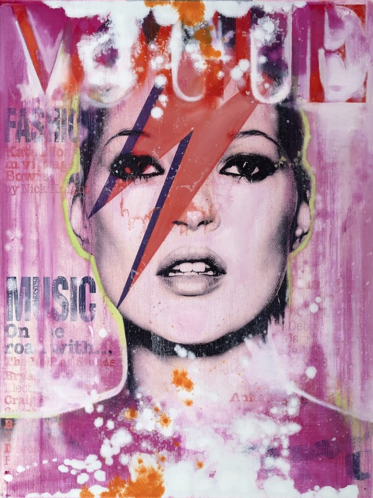 Jörg Döring - Kate goes Bowie 80x60cm - Öl auf Leinwand Unikat