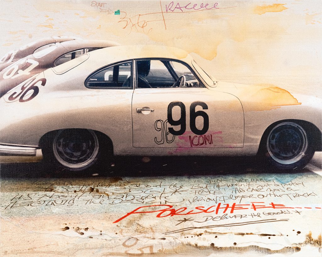 Wenn nach einigen Jahren eine neue Serie die vorherige ablöst, verändern sich Technik, Motivwelt und Ästhetik bewusst und deutlich, um mit neuen Ausdrucksmöglichkeiten neue kreative Wege gehen zu können... Gleichzeitig knüpfen neue Arbeiten aber auch immer an das bestehende Gesamtwerk an. Der rote Faden zeigt sich hier mit dem Rückgriff auf die Collagen, in den farbigen Lasuren, der Patina sowie im Handlettering. Vertraute Techniken des Artisten, jedoch subtiler und feiner eingesetzt als bisher.