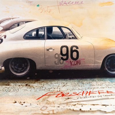 Wenn nach einigen Jahren eine neue Serie die vorherige ablöst, verändern sich Technik, Motivwelt und Ästhetik bewusst und deutlich, um mit neuen Ausdrucksmöglichkeiten neue kreative Wege gehen zu können... Gleichzeitig knüpfen neue Arbeiten aber auch immer an das bestehende Gesamtwerk an. Der rote Faden zeigt sich hier mit dem Rückgriff auf die Collagen, in den farbigen Lasuren, der Patina sowie im Handlettering. Vertraute Techniken des Artisten, jedoch subtiler und feiner eingesetzt als bisher.