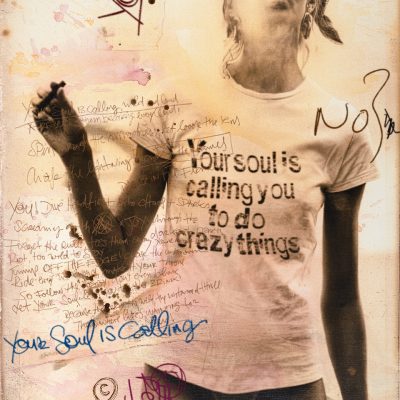 Wenn nach einigen Jahren eine neue Serie die vorherige ablöst, verändern sich Technik, Motivwelt und Ästhetik bewusst und deutlich, um mit neuen Ausdrucksmöglichkeiten neue kreative Wege gehen zu können... Gleichzeitig knüpfen neue Arbeiten aber auch immer an das bestehende Gesamtwerk an. Der rote Faden zeigt sich hier mit dem Rückgriff auf die Collagen, in den farbigen Lasuren, der Patina sowie im Handlettering. Vertraute Techniken des Artisten, jedoch subtiler und feiner eingesetzt als bisher.