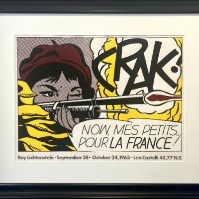Roy Lichtenstein Plakat – CRAK! Roy Lichtenstein Plakat - CRAK! - Leo Castelli New York 1963